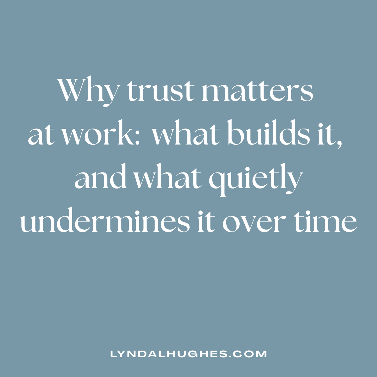 Building trust​